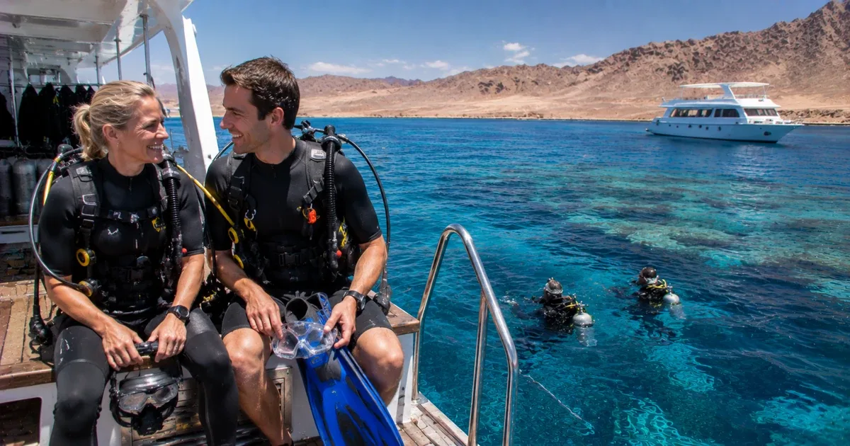 Ras Mohamed diving boat day from Sharm El Sheikh