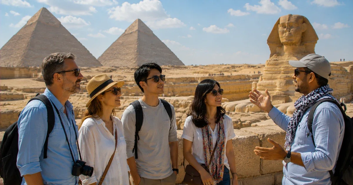 Heritage walking tour through historic Giza