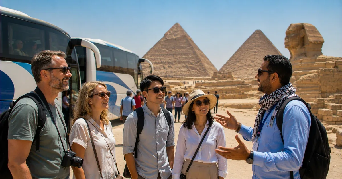 Heritage walking tour through historic Giza