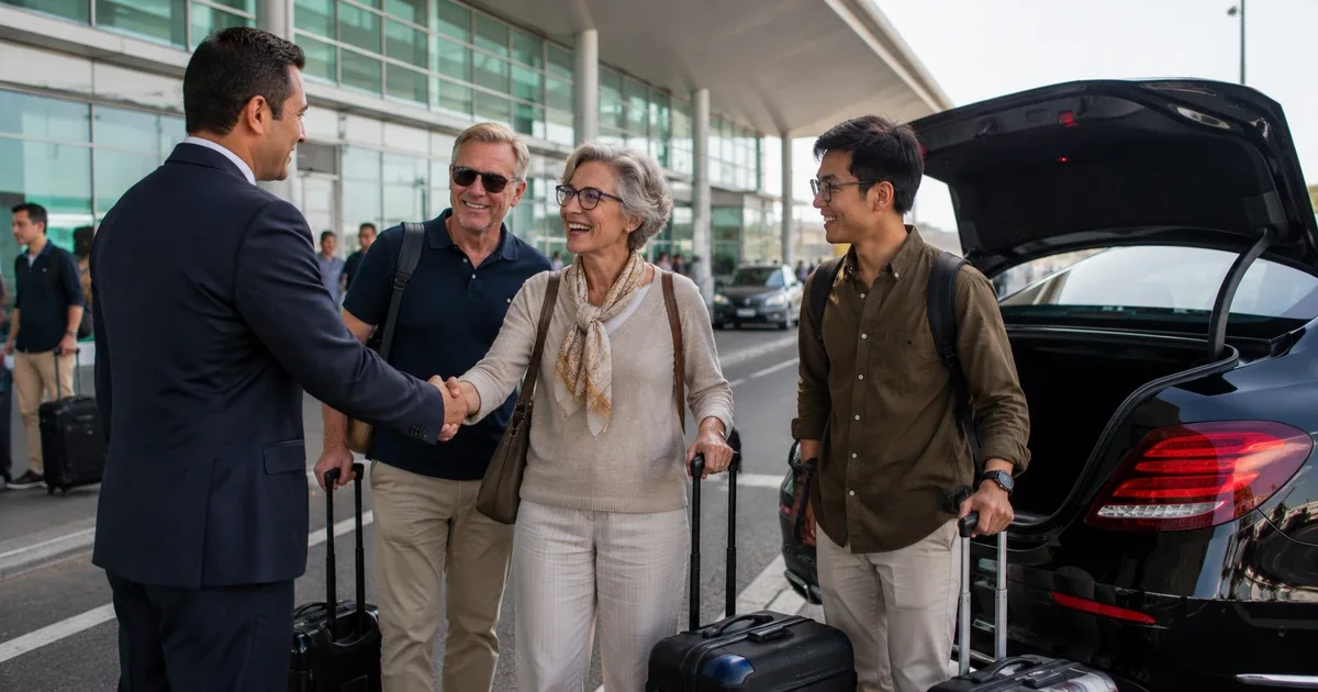 Premium meet-and-greet airport transfer in Alexandria
